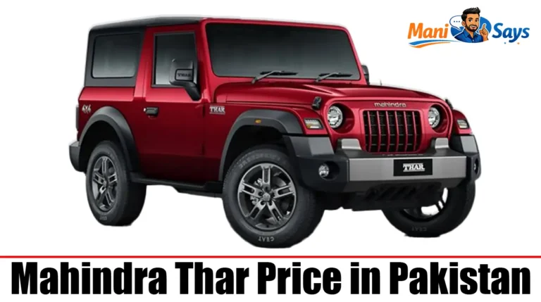 Mahindra Thar Price in Pakistan