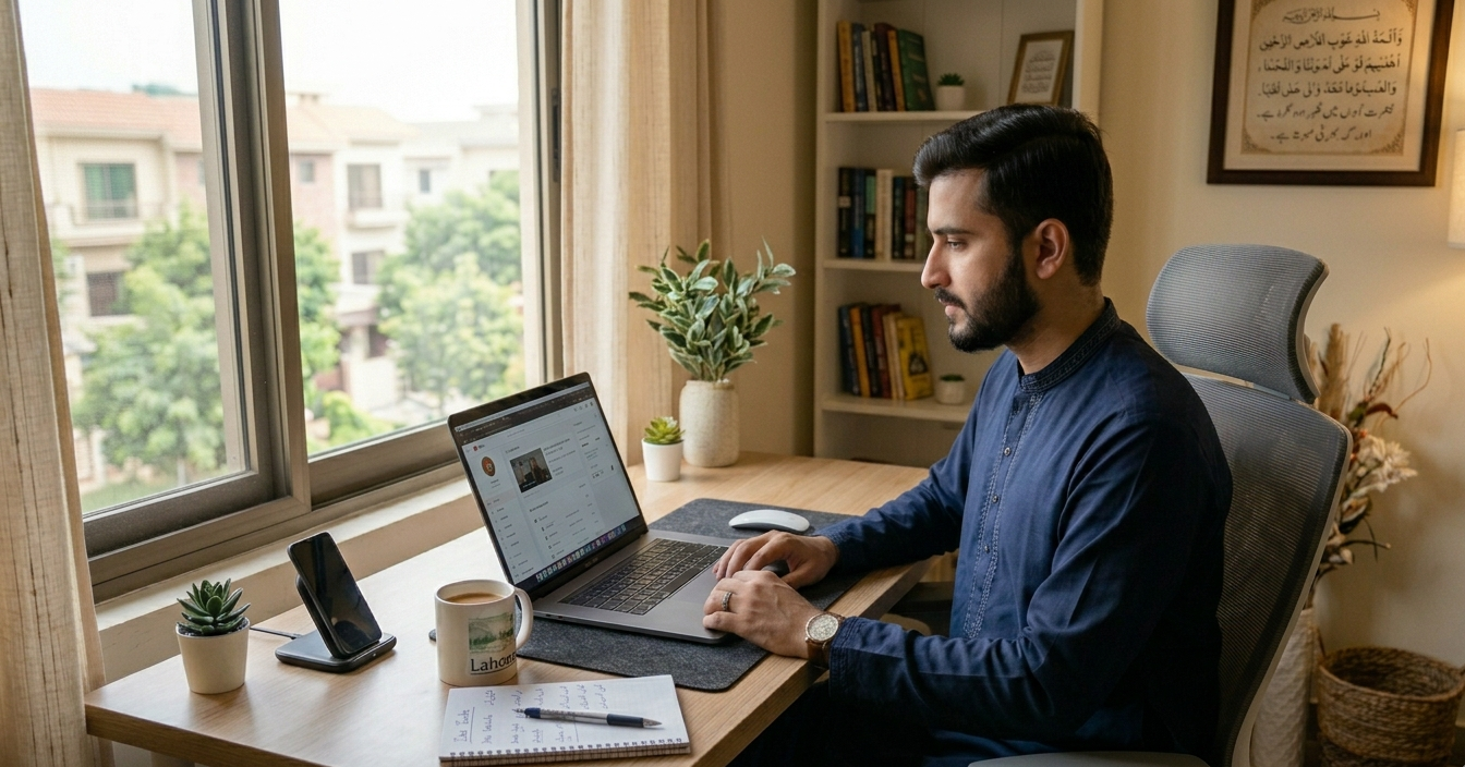 freelancing work from home setup